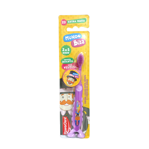 Escova Dental Powerdent Mundo Bita 2 a 5 Anos